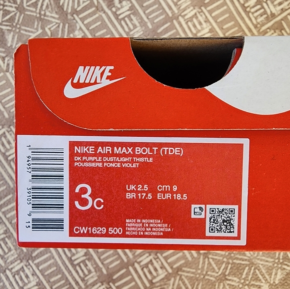 Nike AirMax toddler shoes, size 3c - Picture 3 of 4